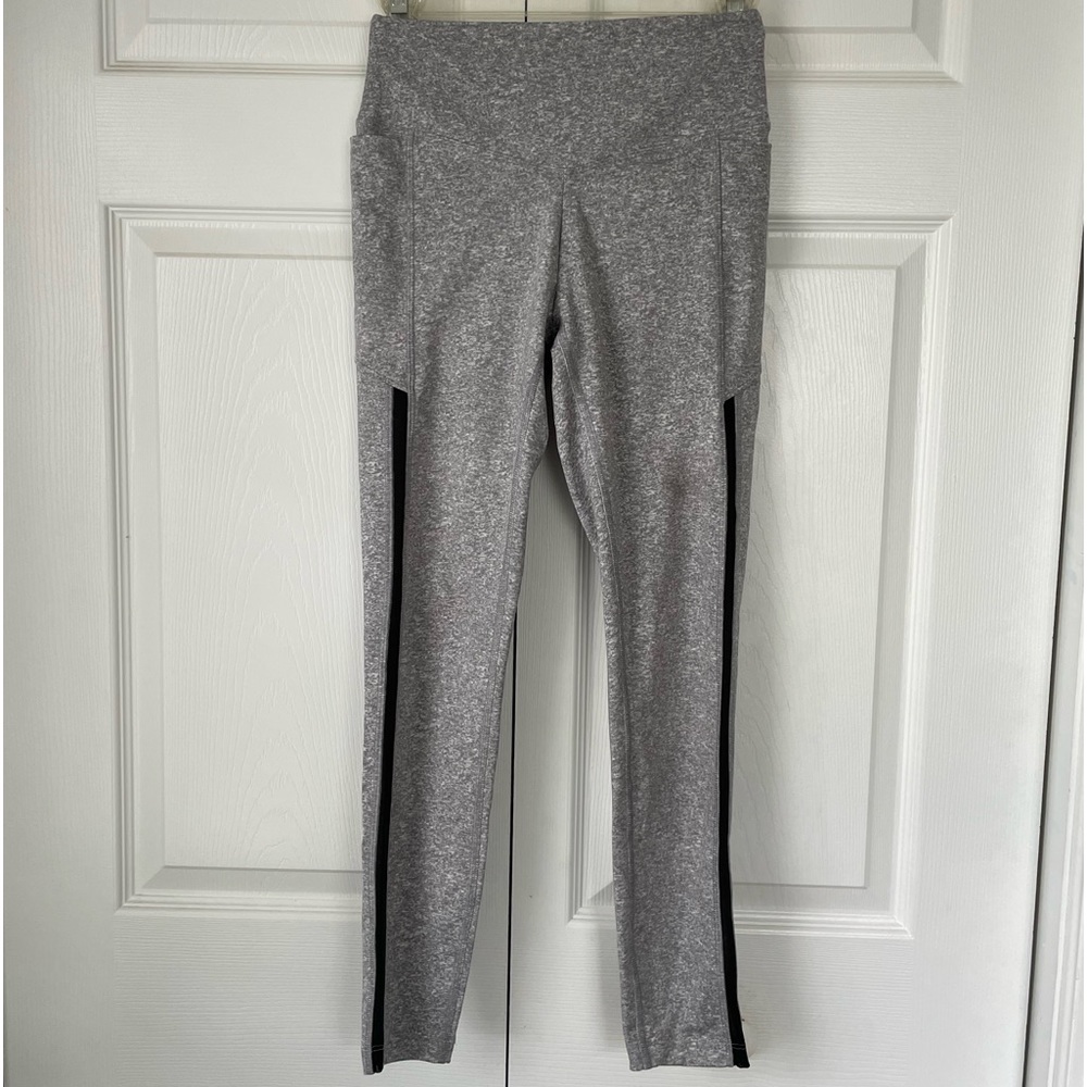 PINK - Grey Mesh Leggings